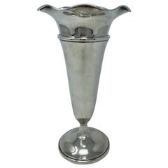Antike amerikanische Vase „ Trumpet“ aus Sterlingsilber
