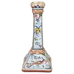 Used Hand Painted Portuguese Candle Holder
