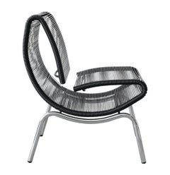 Chaise Hydra en chrome et plastique de Roberto Semprini pour Sintesi  Italie 