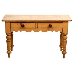 Antique English 2 Pine Drawer Server