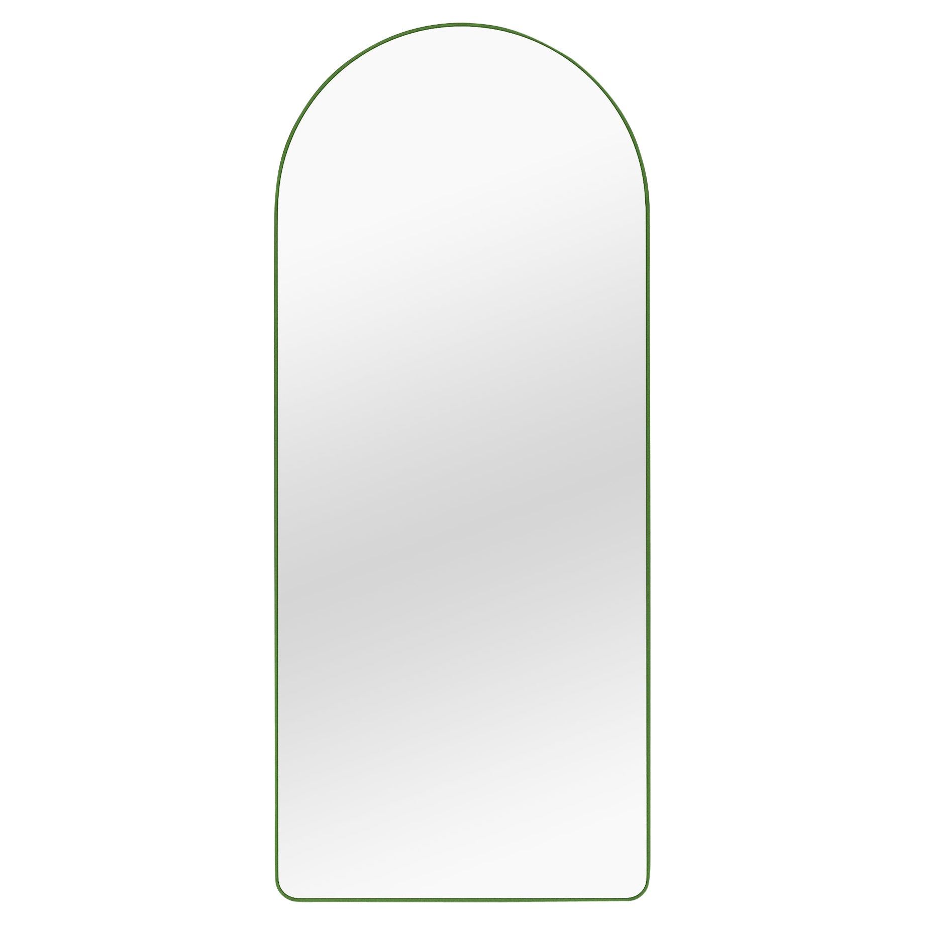 Contemporary Mirror 'Loveself 01' by Oitoproducts, Green Frame For Sale