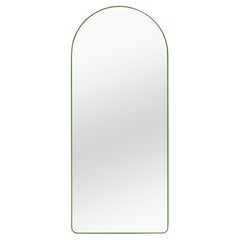 Contemporary Mirror 'Loveself 01' by Oitoproducts, Green Frame