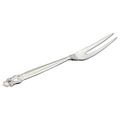 Georg Jensen, Acorn, Meat Fork in Sterling Silver