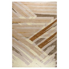 "Omni" Alfombra contemporánea de lana y seda del Himalaya