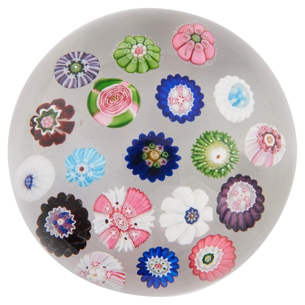 An Antique Clichy Rose Spaced Paperweight, c1860 For Sale at 1stDibs