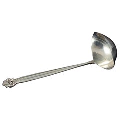Vintage Georg Jensen Acorn, Sauce Spoon in Sterling Silver