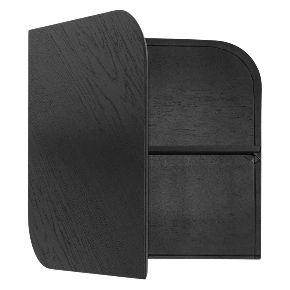 Cielo Wall Cabinet, Black For Sale