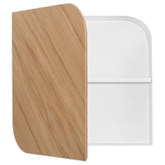 Cielo Wall Cabinet, Oak & White