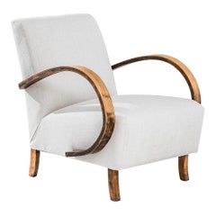 1930s Bentwood Armchair by Jindrich Halabala