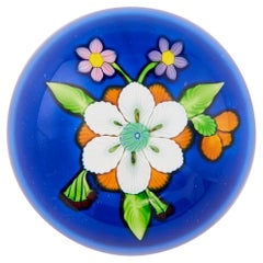 Vintage A Perthshire Large Flower Bouquet Paperweight, 1986