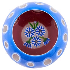 A Perthshire Triple Overlay Paperweight, 1985