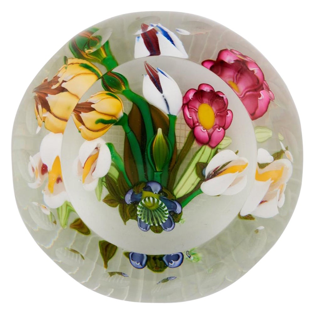 A Perthshire Large Bouquet Paperweight, 1990 For Sale