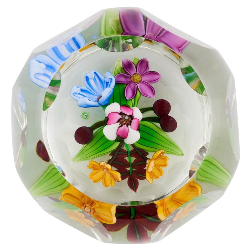 A Perthshire Three Dimensional Bouquet Paperweight, 1991