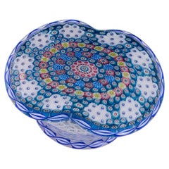 Pisapapeles Millefiori Cesta de flores Saint Louis, 1981