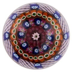 A Rare And Early Paul Ysart Concentric Paperweight on Clear Ground, c1940