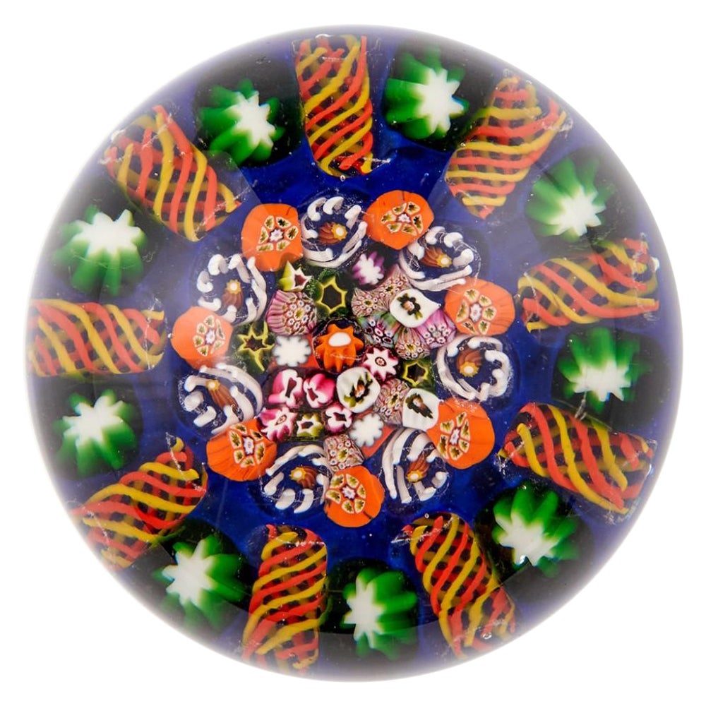 A Paul Ysart Close Pack Radial Paperweight, c1950 For Sale
