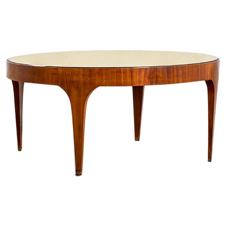 20th Century Max Ingrand Fontana Arte Coffee Table Model 1774 in Wood, 1958 For Sale