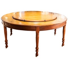 Antique Lazy Susan Dining Table