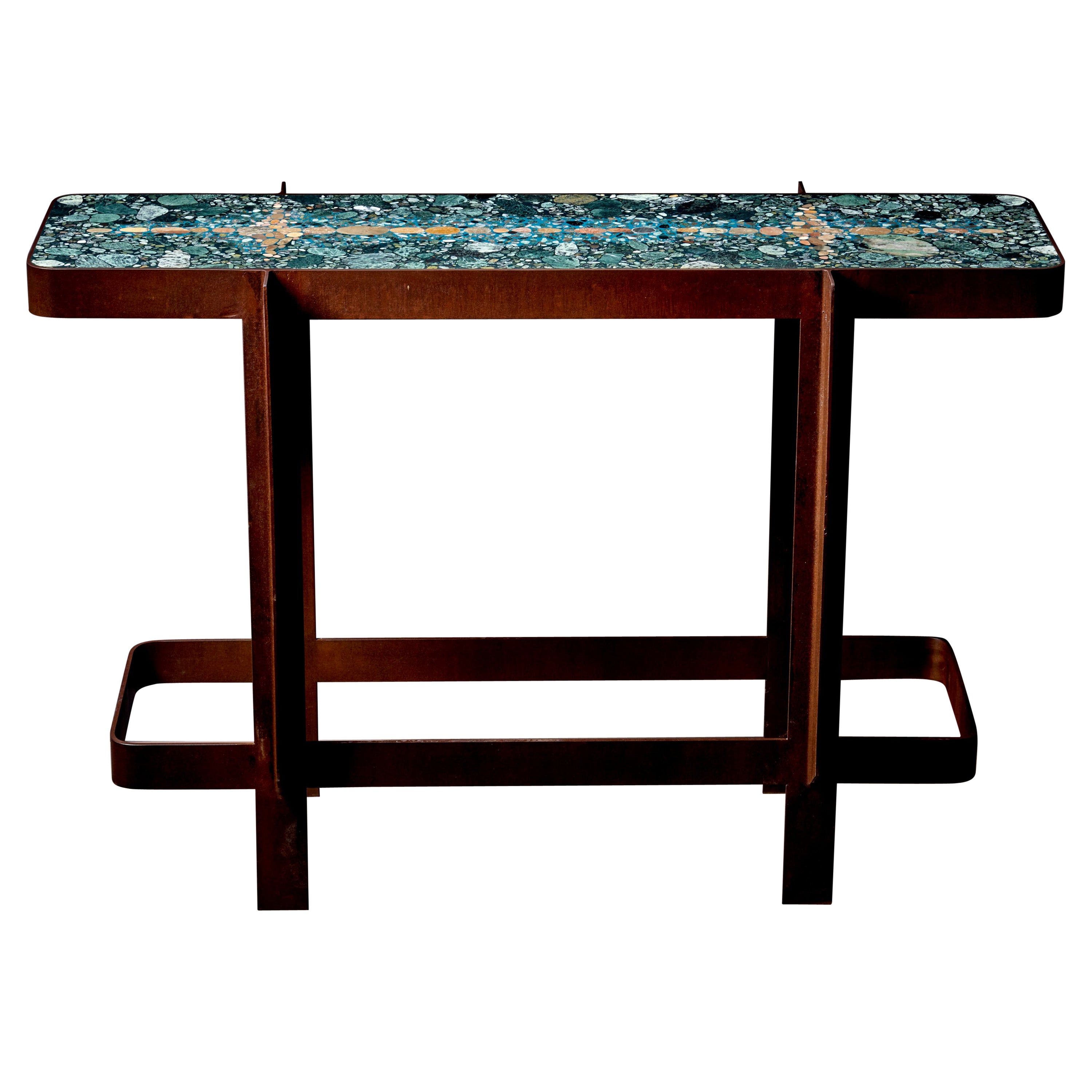 Handcrafted Felix Muhrhofer Terrazzo Bar Counter 'Admiral Hertha' For Sale