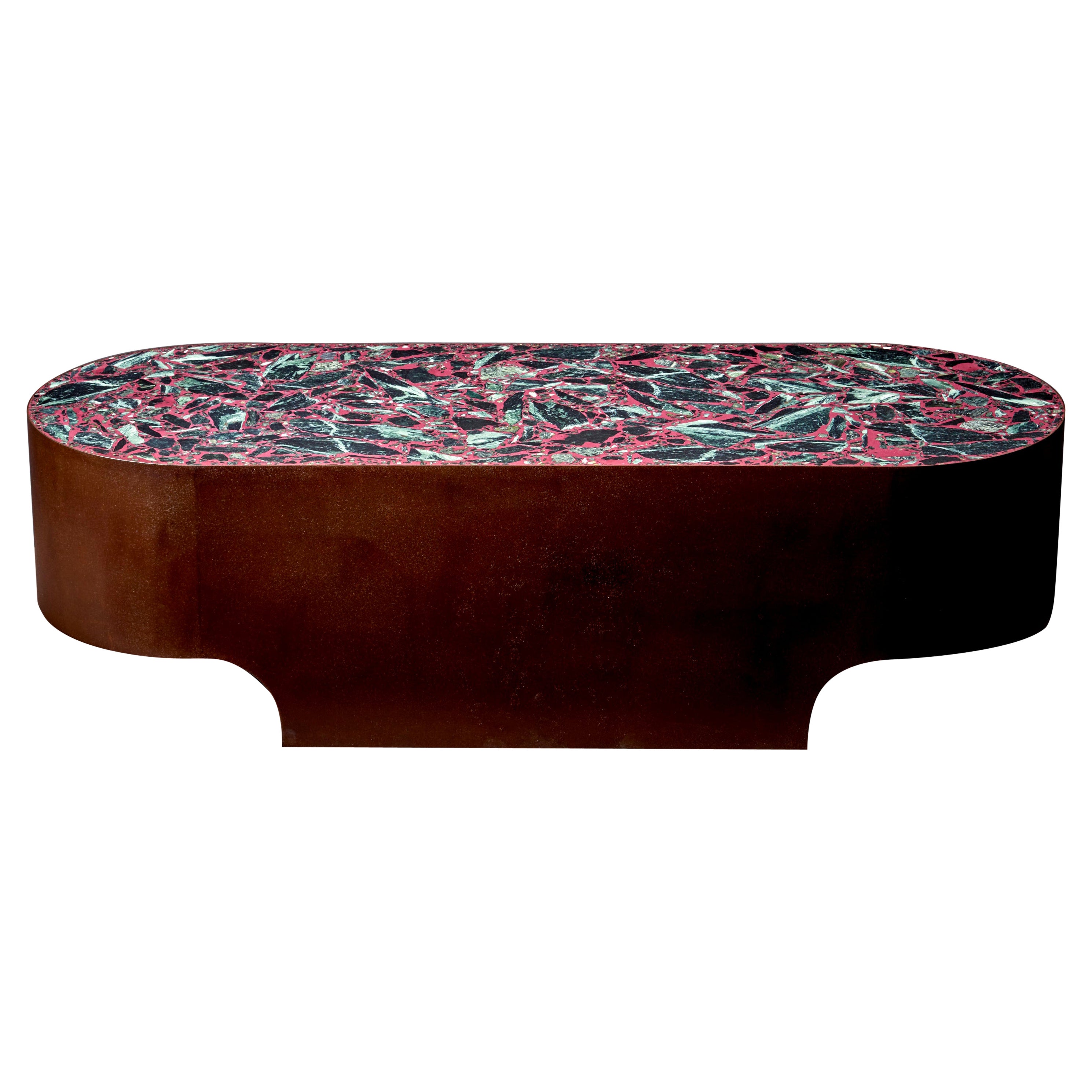 Handcrafted Felix Muhrhofer Terrazzo Coffee Table 'Cardinal Jeanne'