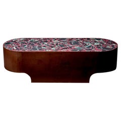 Handcrafted Felix Muhrhofer Terrazzo Coffee Table 'Cardinal Jeanne'