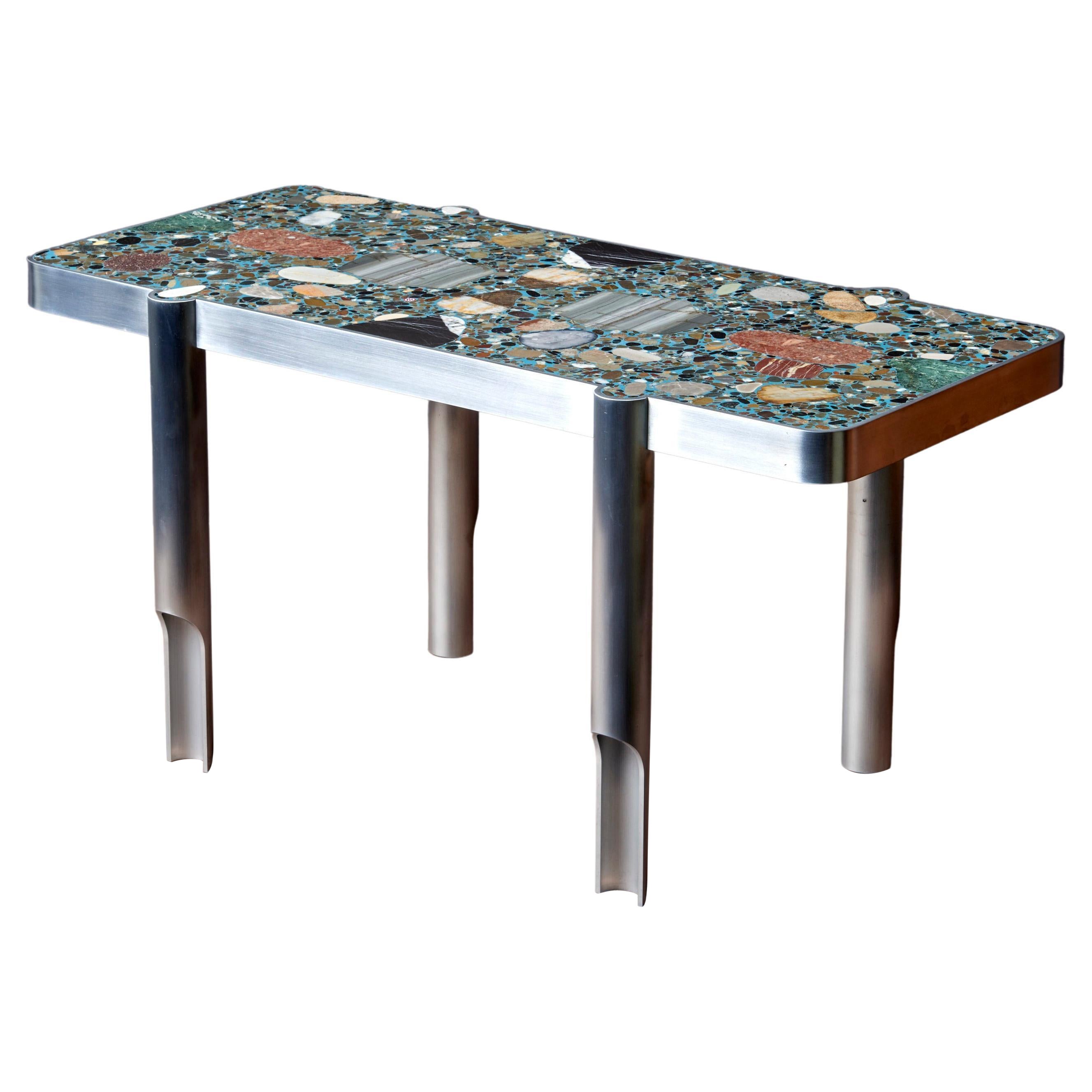 Handcrafted Terrazzo Coffee Table "Deacon Federico 2" by Felix Muhrhofer For Sale