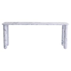 Large White Marble "Sunday" Dining Table, Jean-Baptiste Souletie