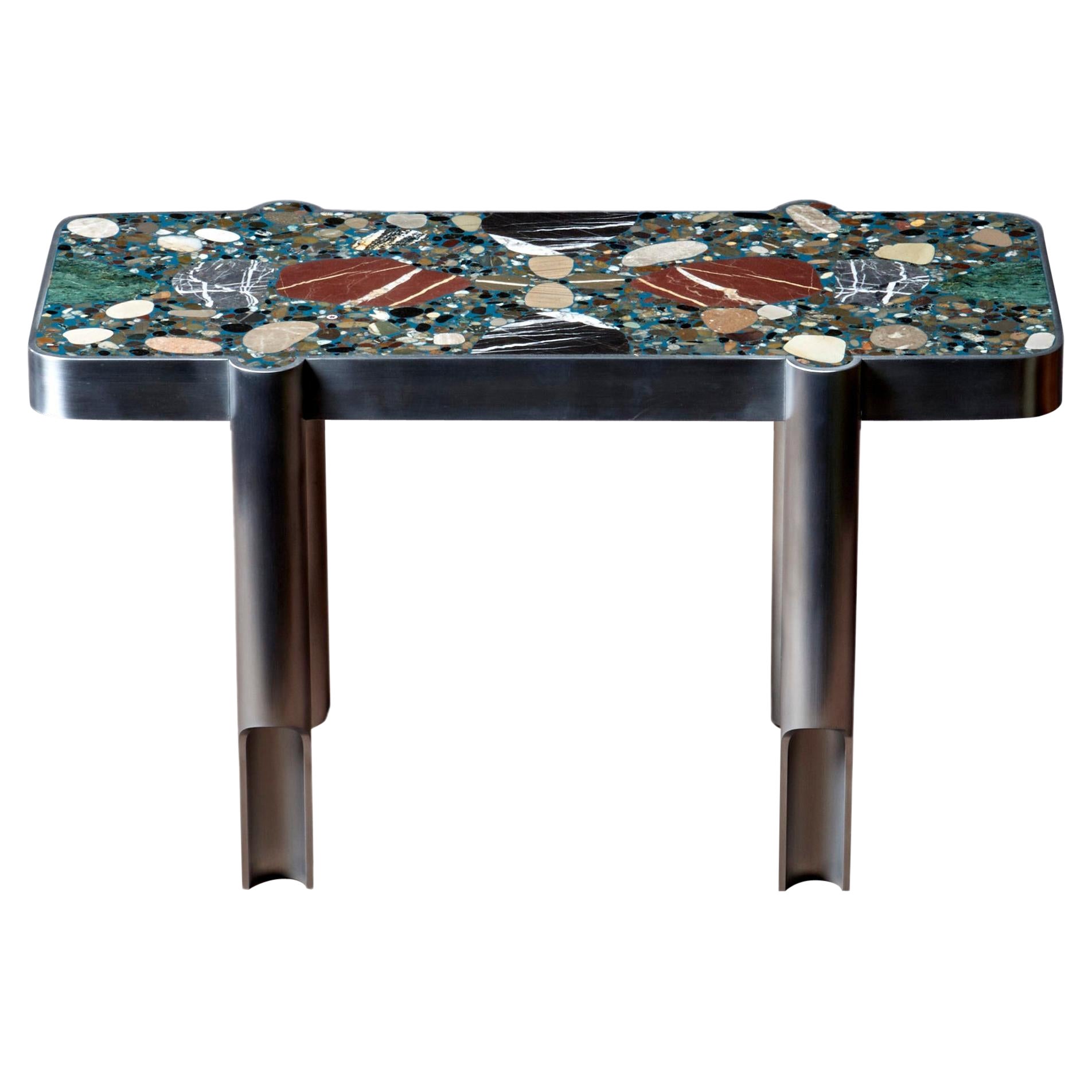 Handcrafted Terrazzo Coffee Table "Deacon Federico 3" by Felix Muhrhofer  For Sale