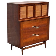 Vintage Mid-Century Modern Dresser by American Martinsville Dovetail Drawers 