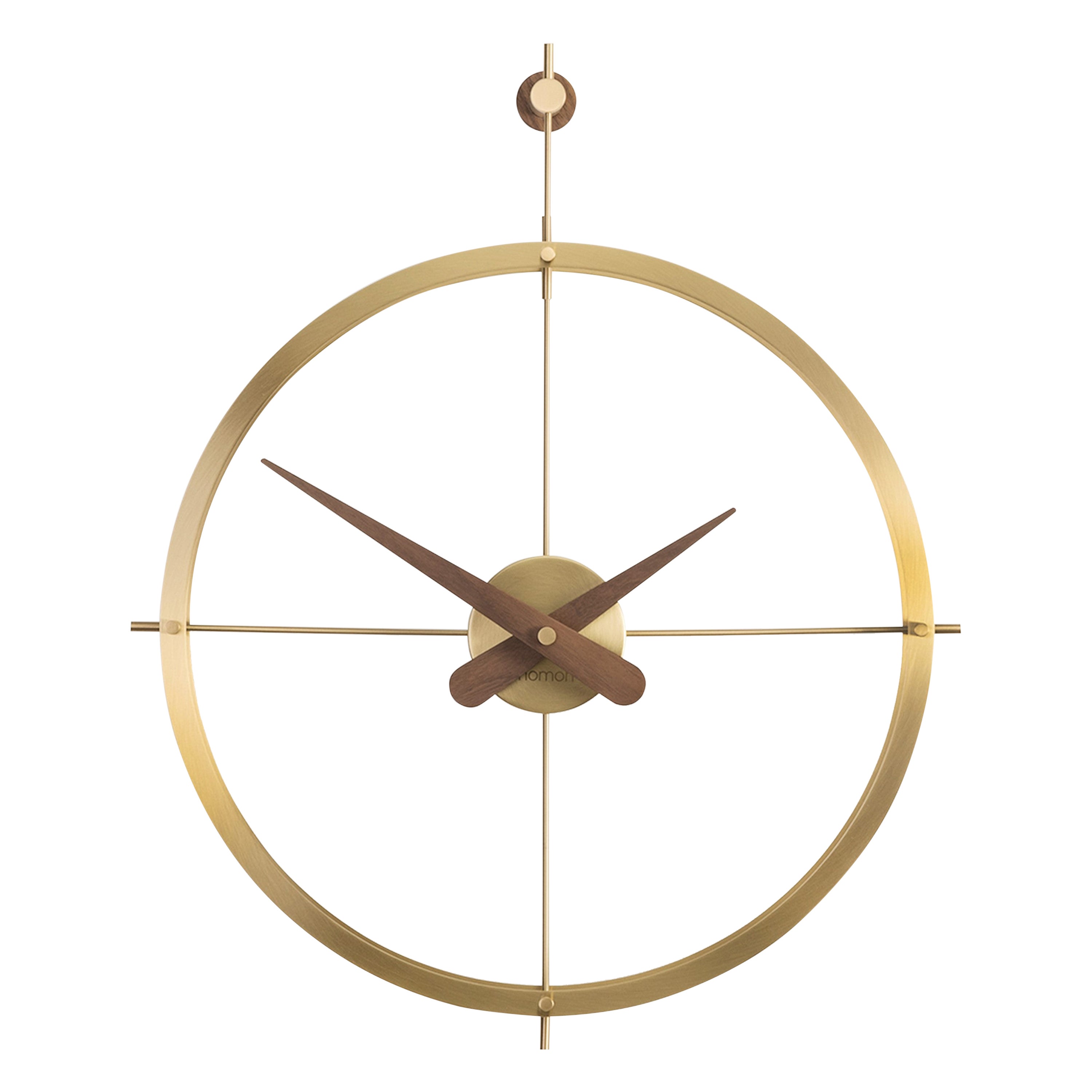 Nomon Dos Puntos Premium Gold Wall Clock By Jose Maria Reina For Sale