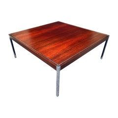 Table basse originale en bois de rose de Richard Schultz pour Knoll, années 1970