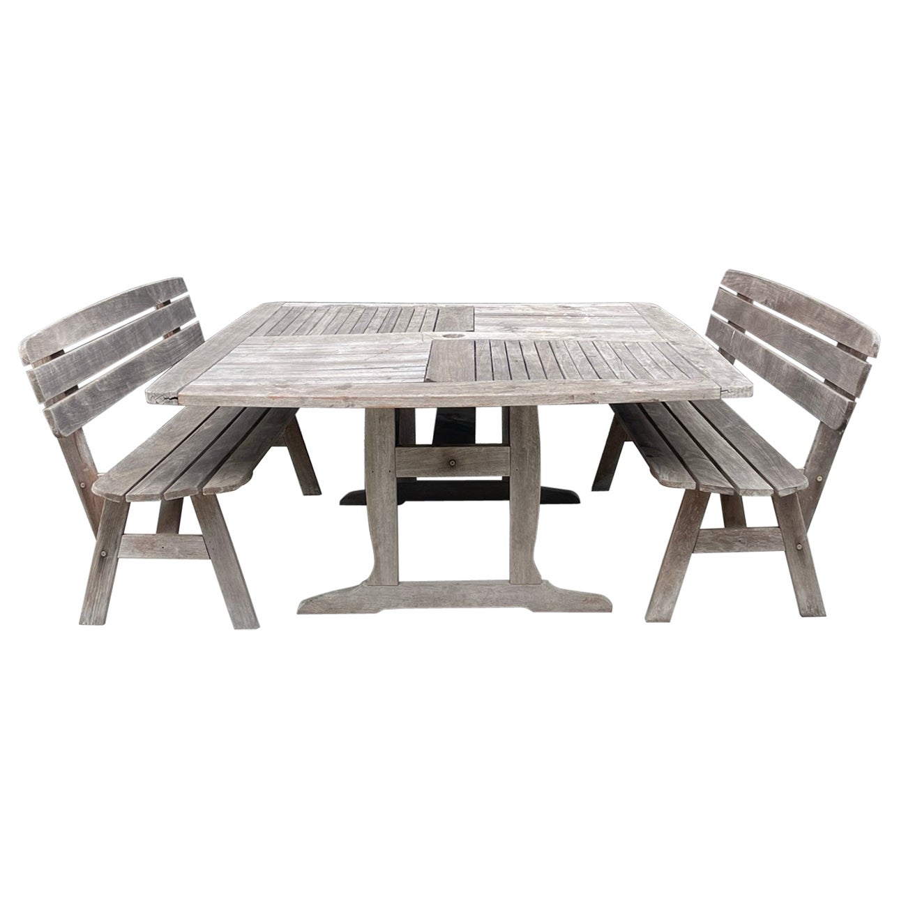 Patio Table & Benches by Jensen-Jarrah, Made in Australia For Sale