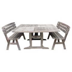 Retro Patio Table & Benches by Jensen-Jarrah, Made in Australia