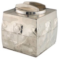 Vintage Archibald Knox for Liberty & Co Tudric Pewter Biscuit Box, c1905