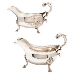 Pair of Sterling Silver Sauce Boats London, 1812