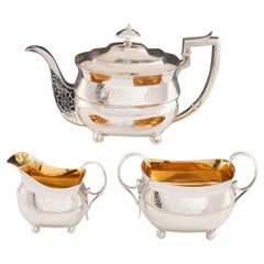 Antique Sterling Silver Tea Set Edinburgh, 1810