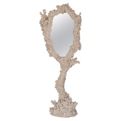 Miroir contemporain, aluminium recyclé, résine et acier, Elissa Lacoste, Modernity 