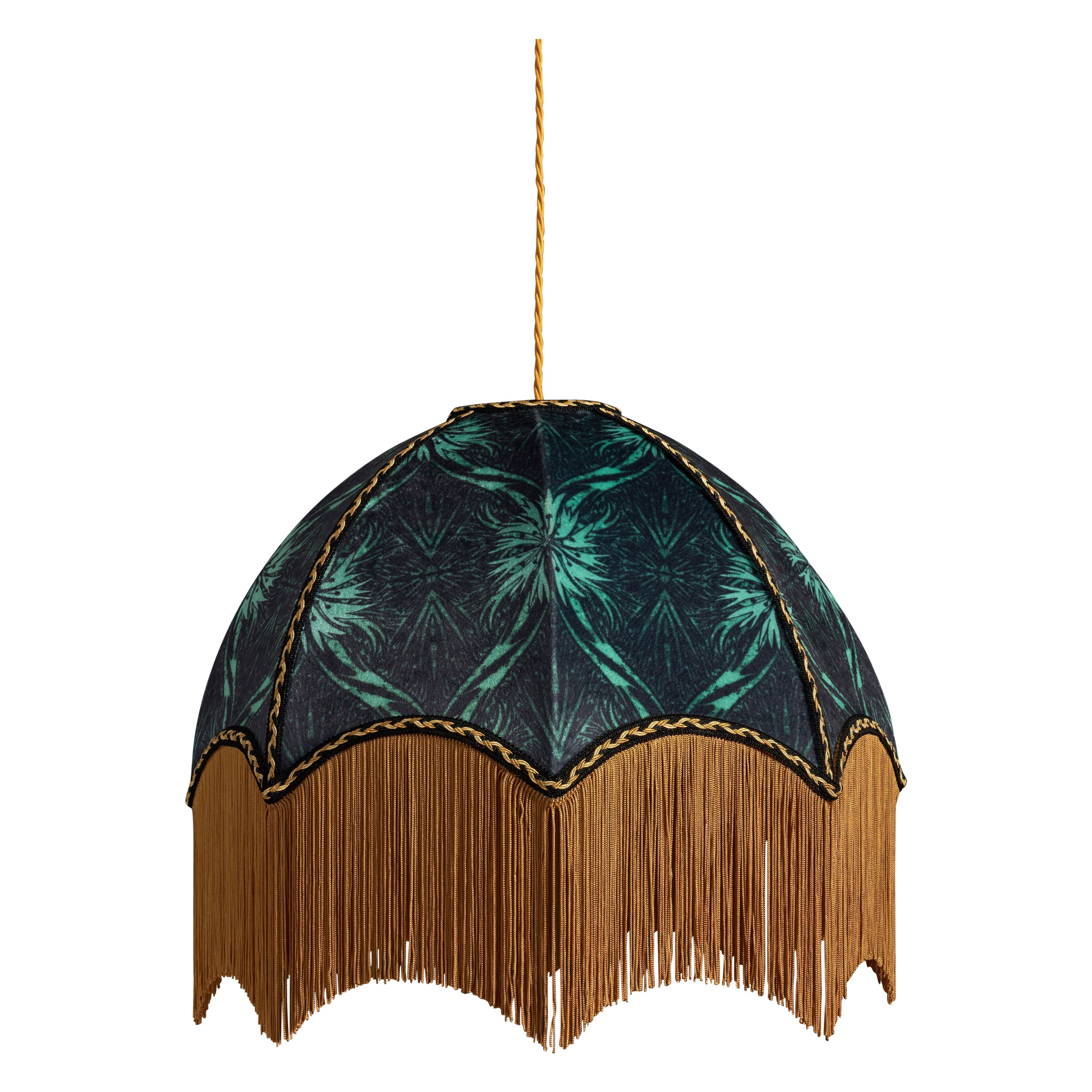 Talon Lampshade with Fringing, Extra Large For Sale
