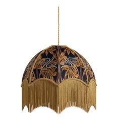 Dianne Gold Lampshade with Fringing - Medium (16")