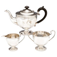 3 Piece Sterling Silver Tea Set Sheffield, 1912