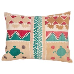 Vintage Mid-20th Century Suzani Pillowcase Made from a Samarkand Suzani