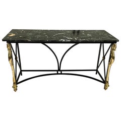 Retro Maison Charles  attr. Marble Top Regency Style Console