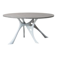 Contemporary Round Table 'Morph' by Zieta, Steel & Concrete