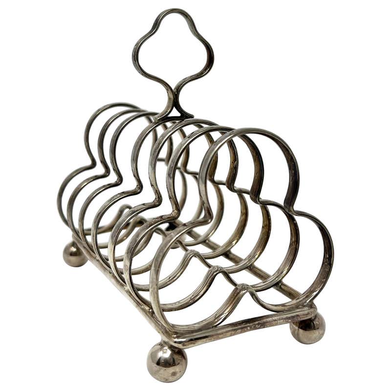English Walker and Hall Silver Plate Toast Rack, Made in Sheffield ...