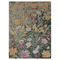 Rug & Kilim's Contemporary Botanical Teppich in Multicolor Floral Muster