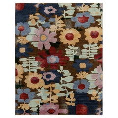 Rug & Kilim's Contemporary Rug in Multicolor Floral Pattern (tapis contemporain à motifs floraux multicolores)