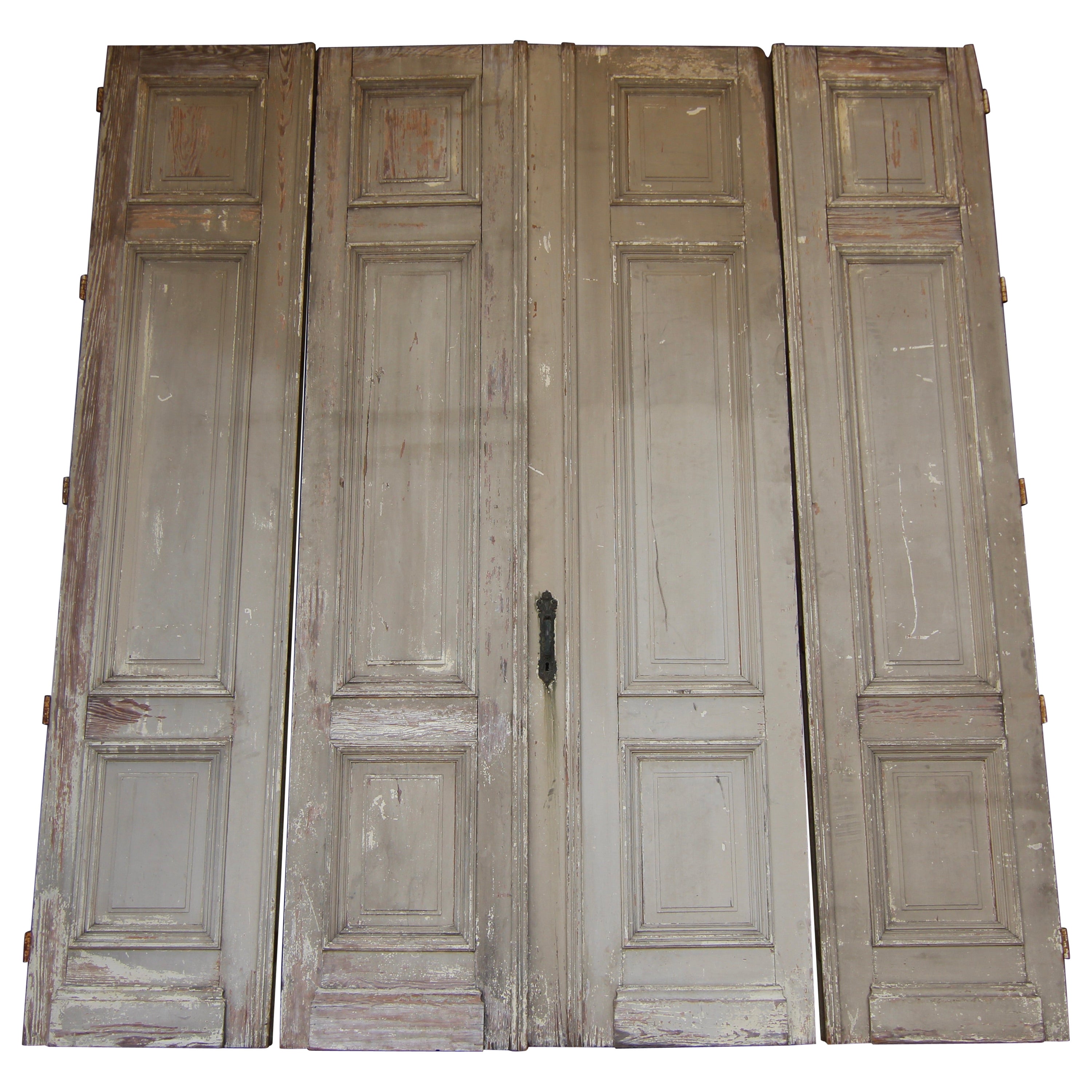 Doppeltür aus dem frühen 20. Jahrhundert, bestehend aus 4 Türen im Angebot