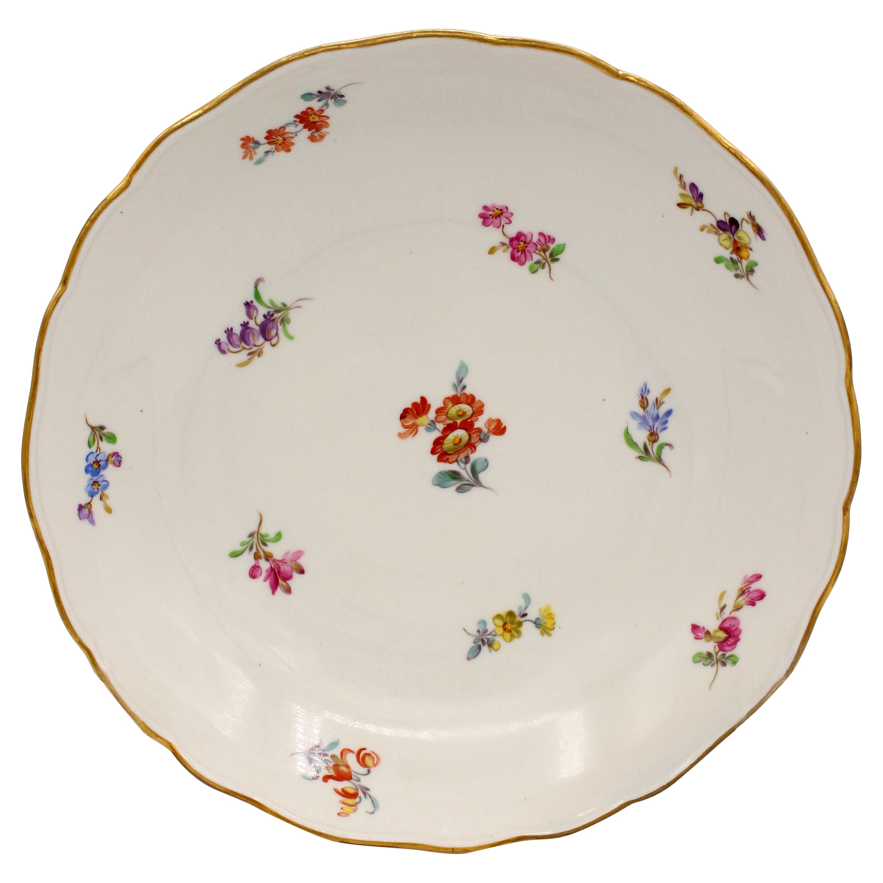 Circa 1860-90 Meissen Fruit Bowl