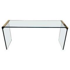 Gorgeous Console Waterfall Table by Leon Rosen for Pace Collection, circa 1970