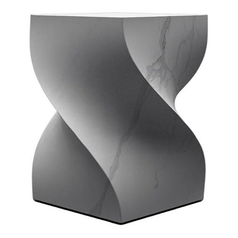 Soul Sculpture White Pull Up Table by Veronica Mar For Sale